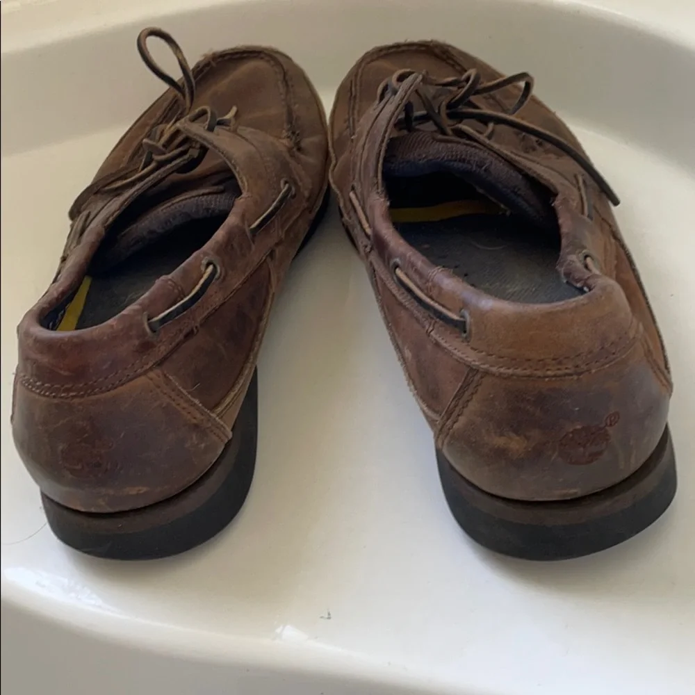 TIMBERLAND Leather Boat Shoes 12M